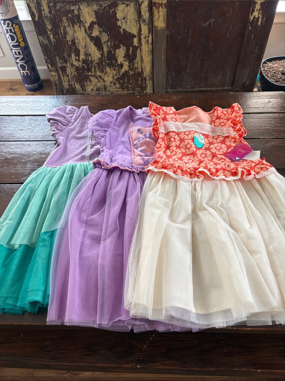 Set of 3 Disney princess dresses size L (10-12)